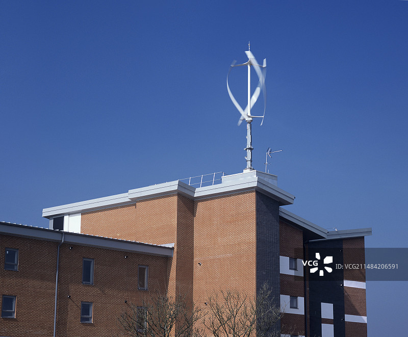 竖轴风力涡轮机图片素材