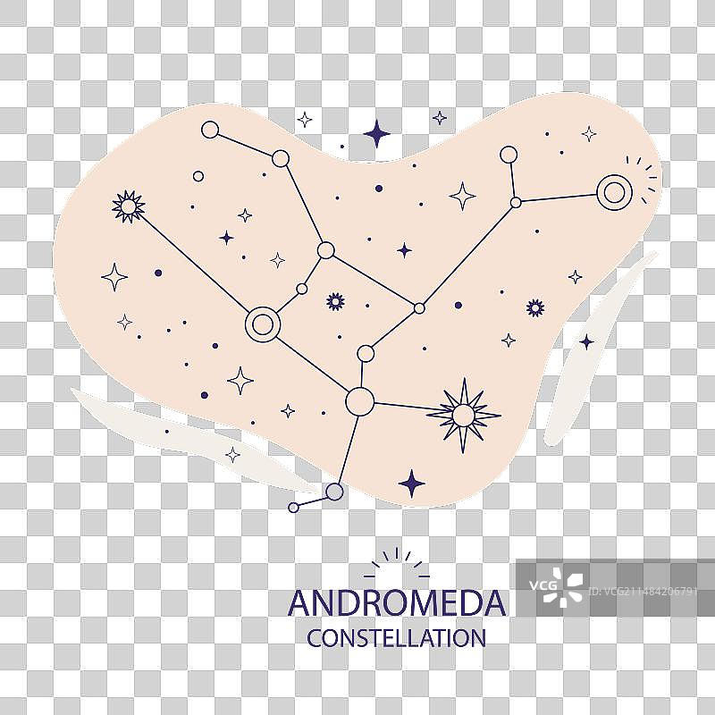 仙女座星座图片素材