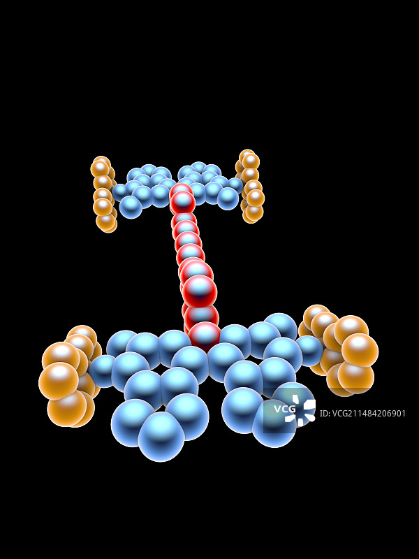分子汽车，分子模型图片素材