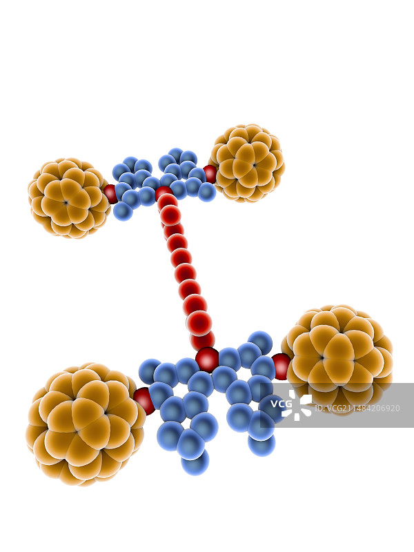 分子汽车，分子模型图片素材