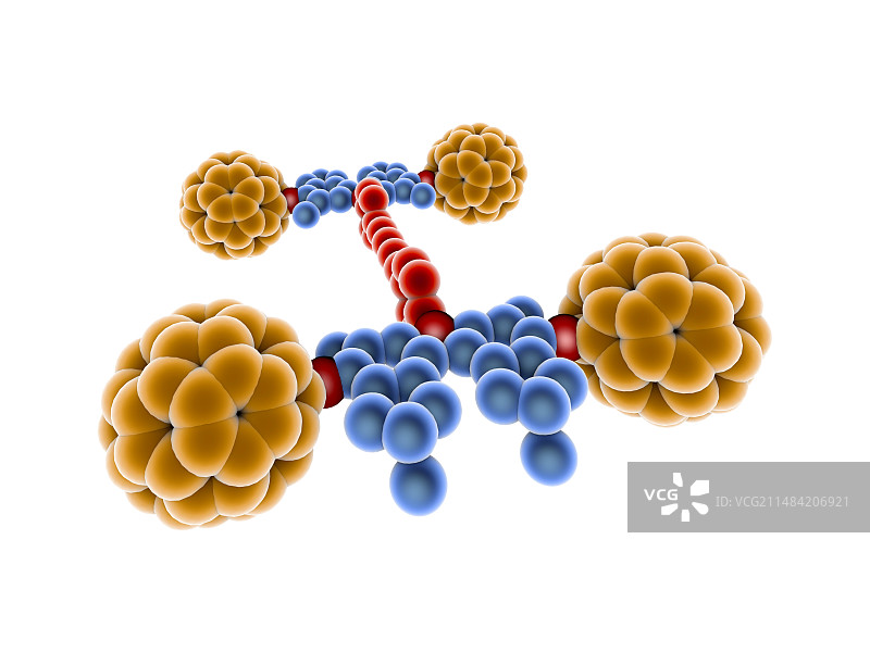 分子汽车，分子模型图片素材