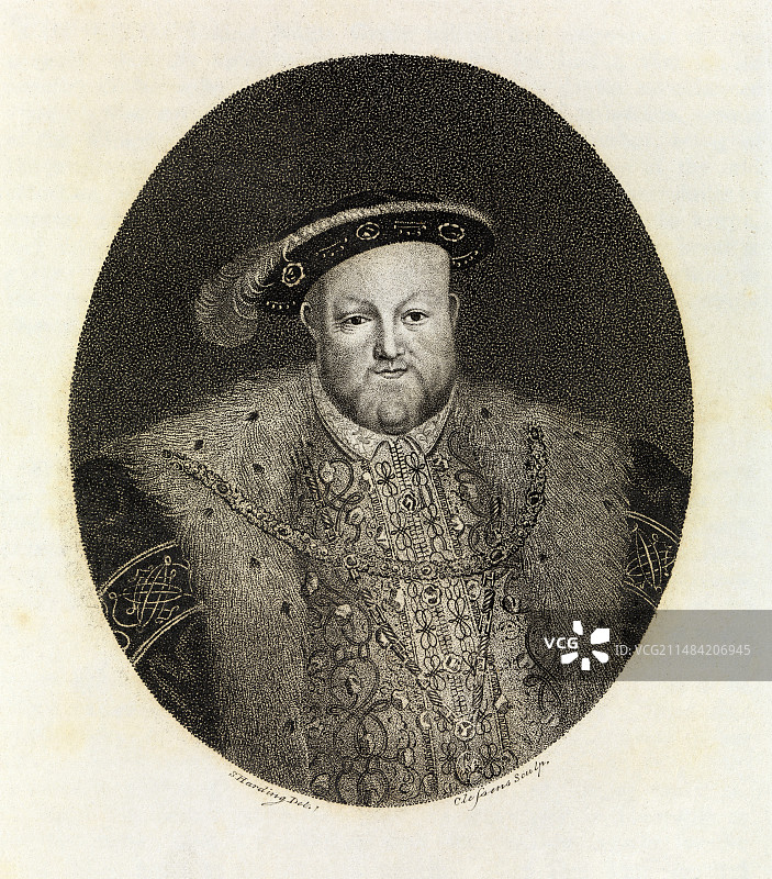 英国国王亨利八世图片素材