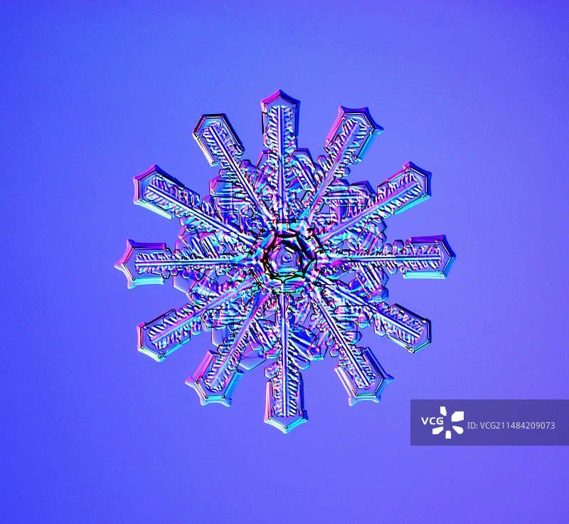 双重雪花图片素材