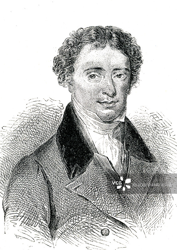 英国物理学家迈克尔·法拉第图片素材