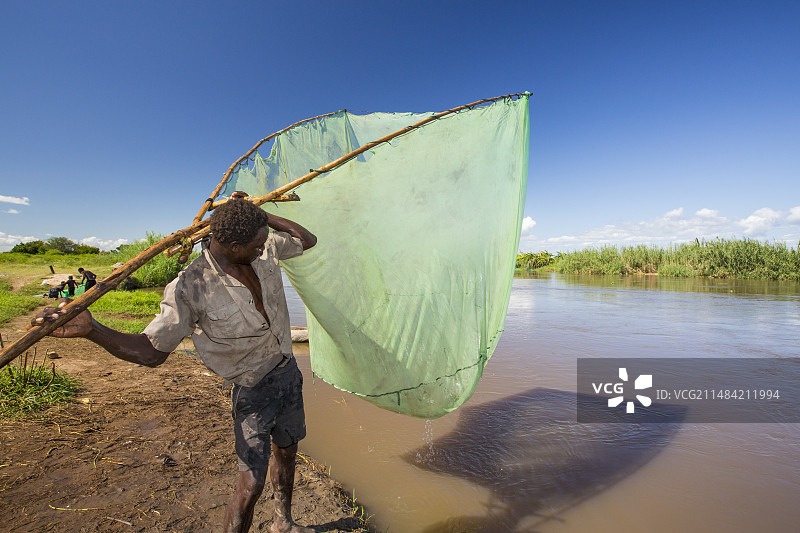 马拉维渔民图片素材
