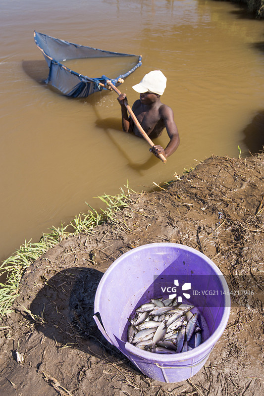 马拉维渔民图片素材