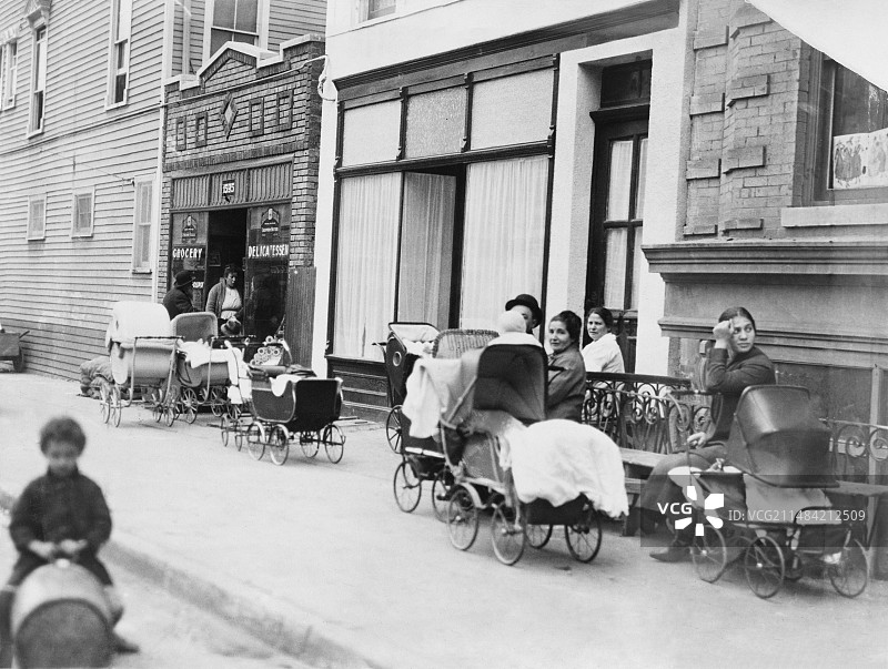 1916年的桑格生育控制诊所图片素材