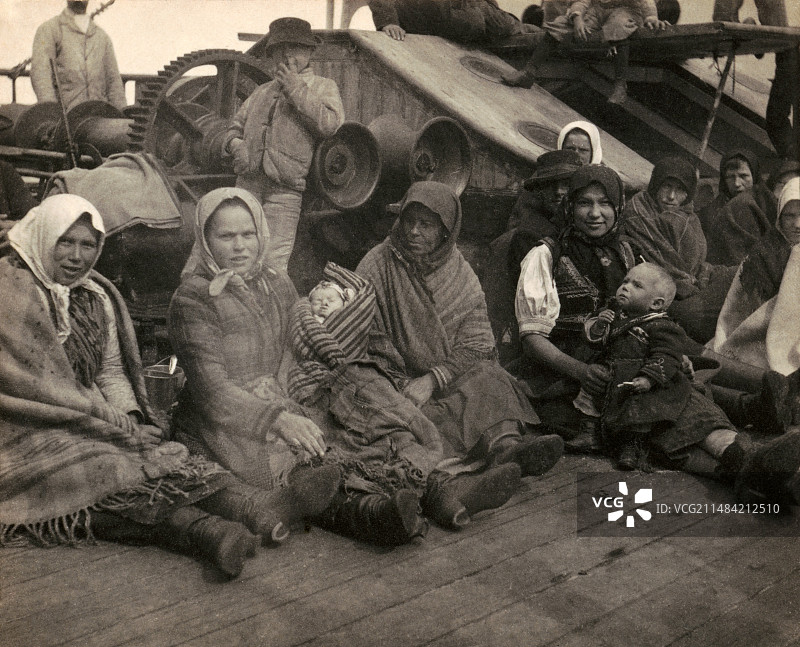 1899年移民到美国的欧洲人图片素材