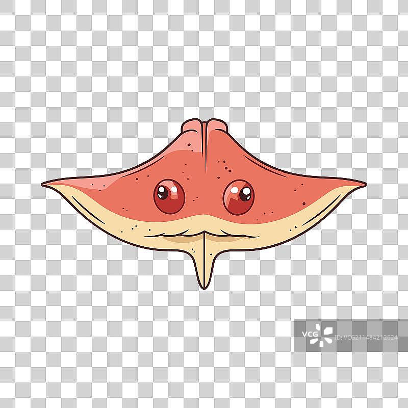 卡通可爱风鳐鱼剪贴画图片素材