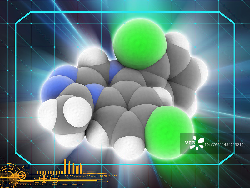 三唑仑药物分子图片素材