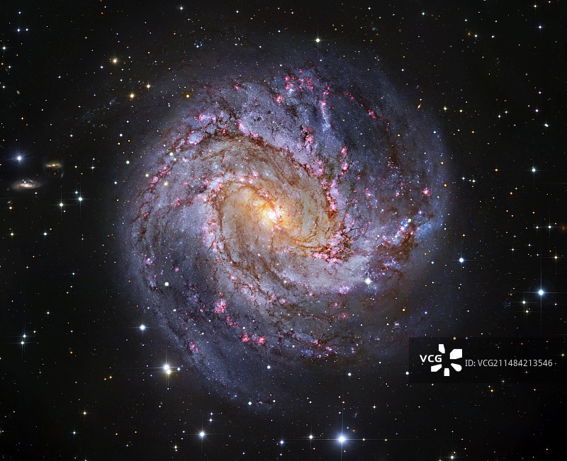 南方风车星系合成图图片素材