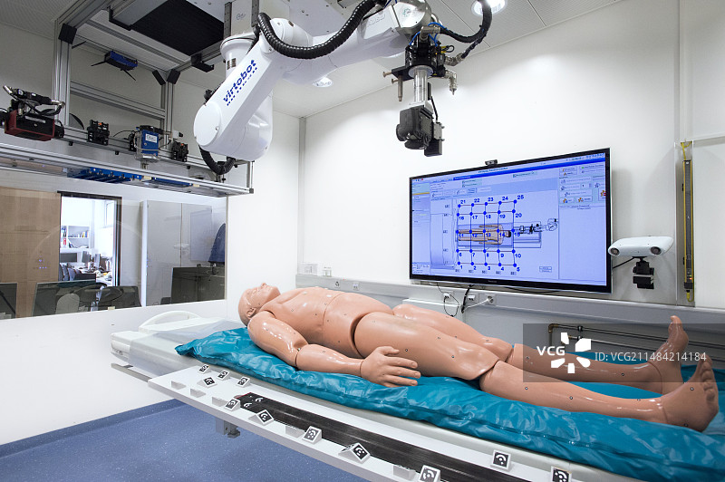 虚拟尸检机器人扫描仪图片素材