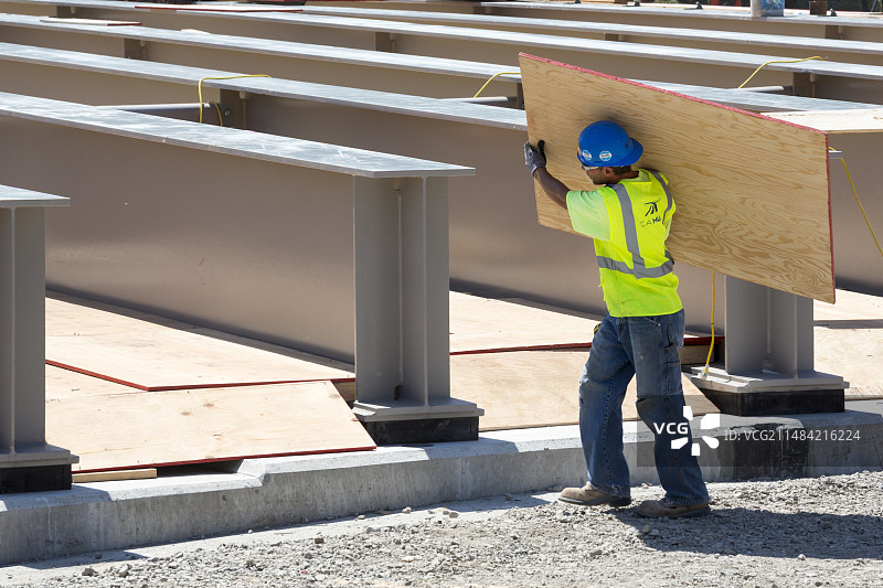 美国底特律的立交桥施工图片素材