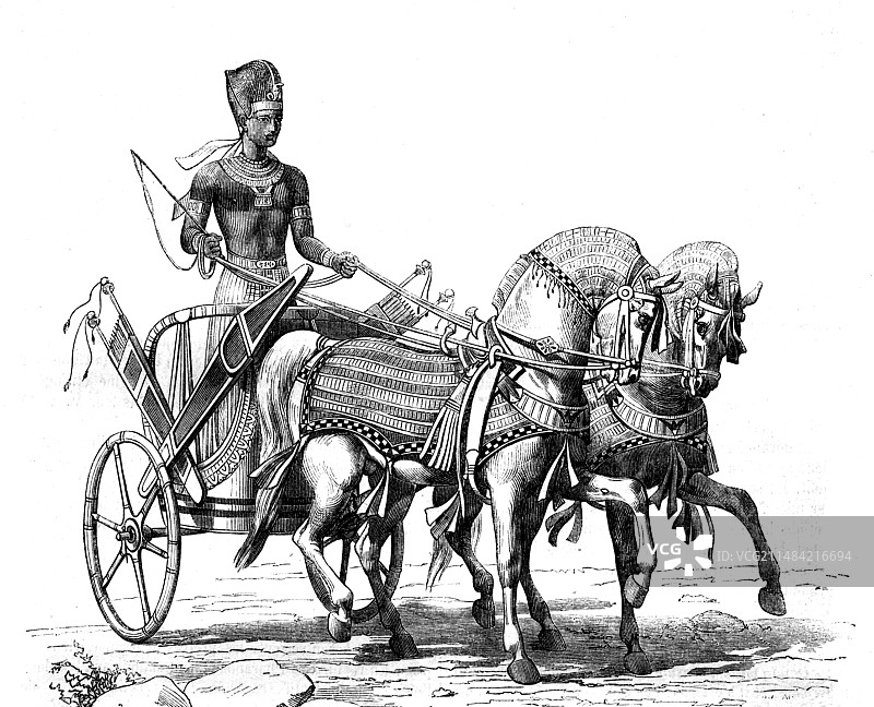 埃及法老与战车图片素材