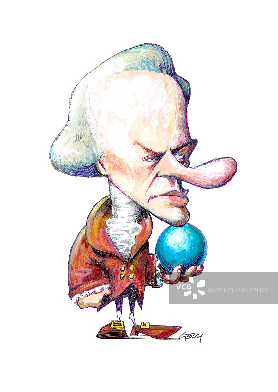 威廉·赫歇尔，英国天文学家图片素材