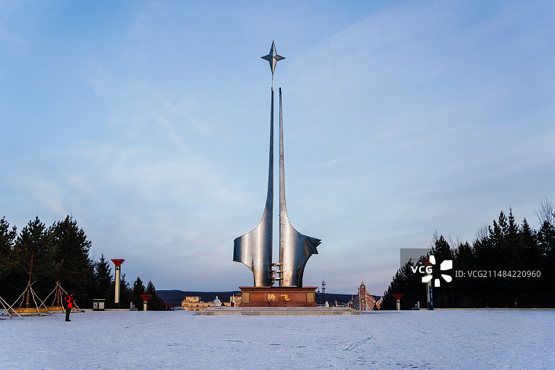 黑龙江漠河北极星广场图片素材