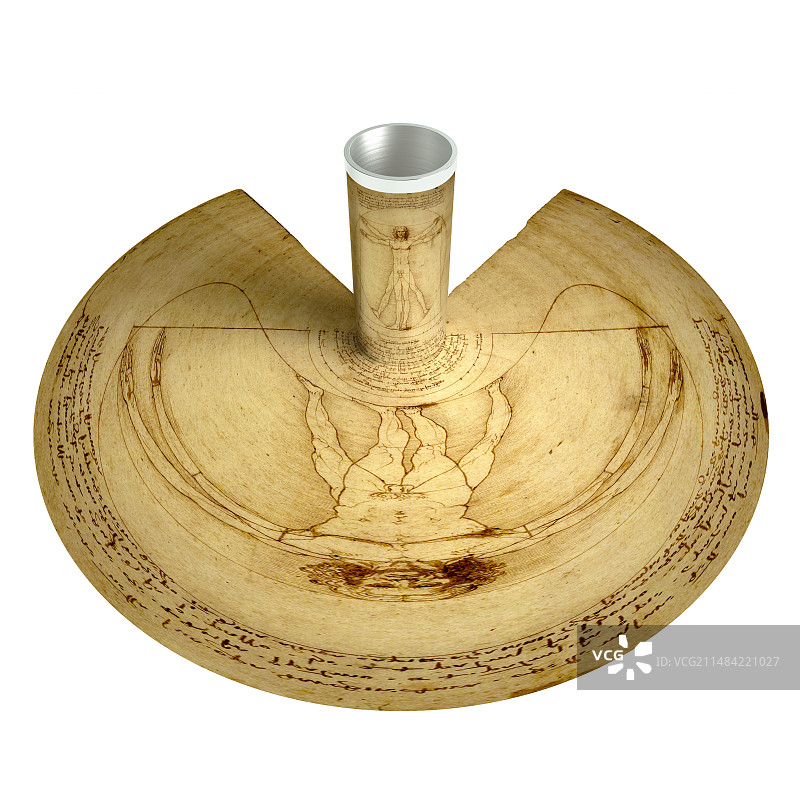 莱昂纳多绘画的变形图图片素材