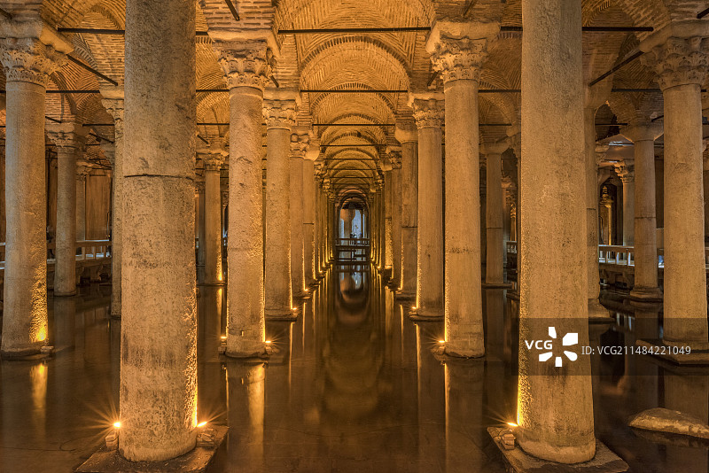 土耳其伊斯坦布尔地下水宫图片素材