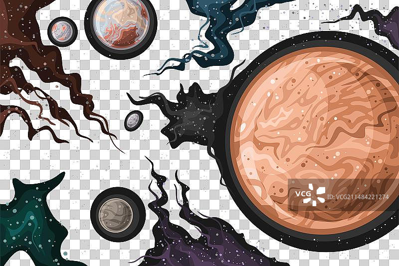 奇幻太空图表图片素材