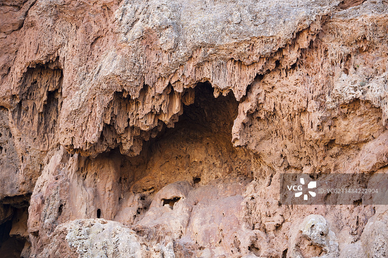 阿特拉斯山脉的石灰岩洞穴图片素材