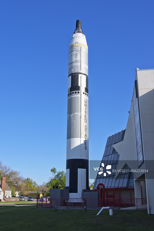 堪萨斯宇宙中心的双子座泰坦火箭图片素材