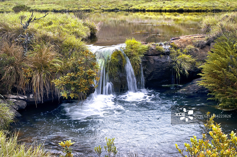 印度瀑布和水池图片素材