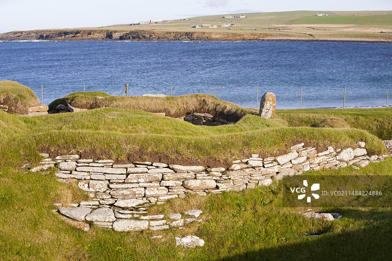 英国奥克尼群岛斯卡拉布雷图片素材