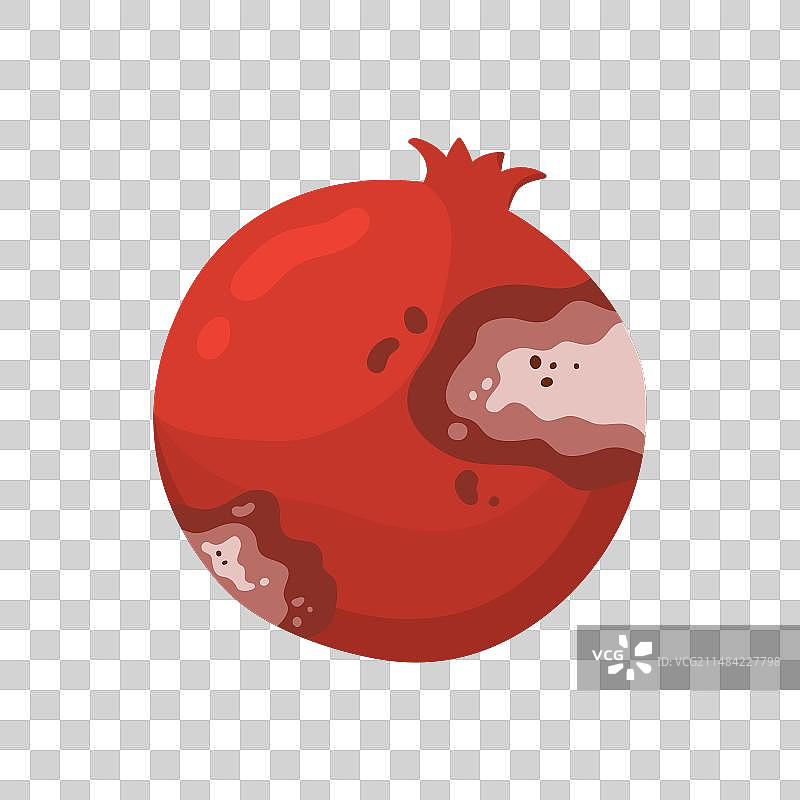 腐烂的石榴果实图片素材