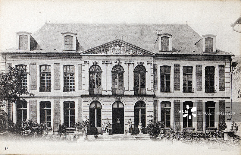 布歇·德·佩尔特博物馆与故居，1860年图片素材