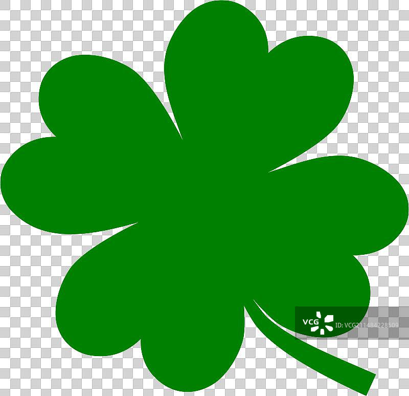 圣帕特里克节三叶草图标符号图片素材