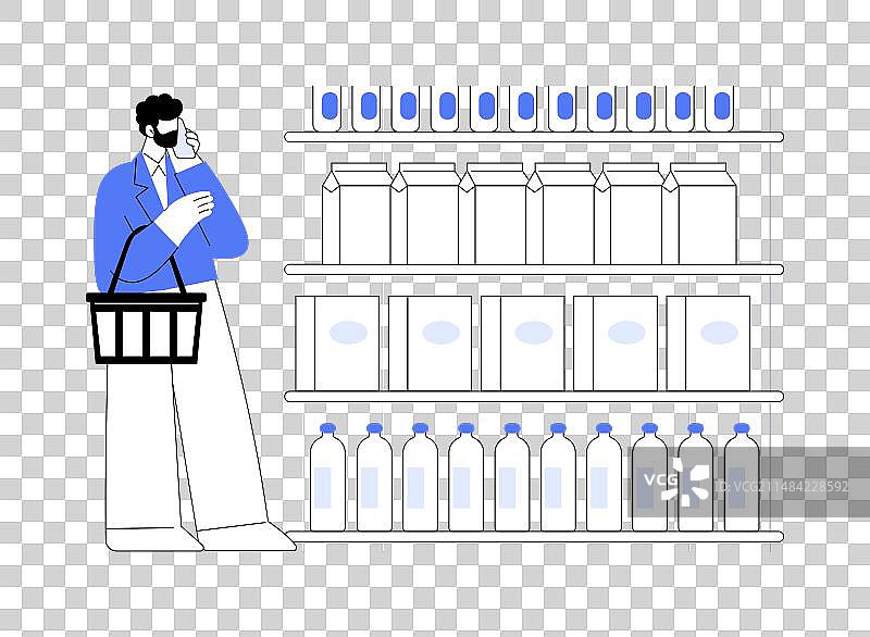 现代超市卡通形象图片素材