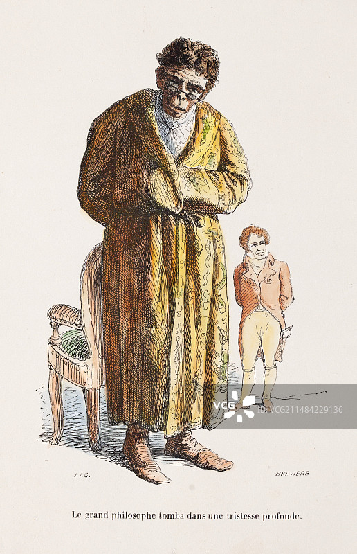 1842年 杰弗里·圣·伊莱尔 科学家图片素材