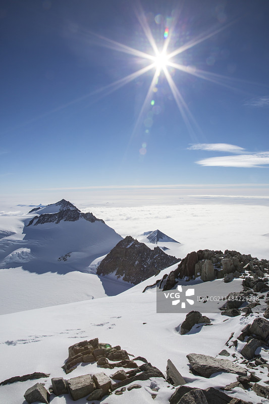 南极洲文森山景观图片素材