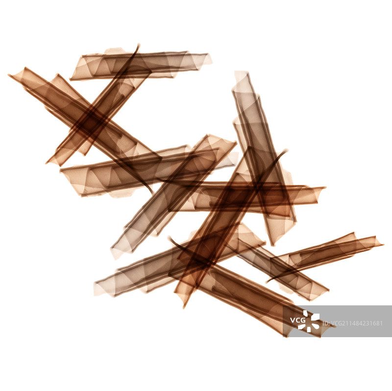 巧克力卷，X光片图片素材