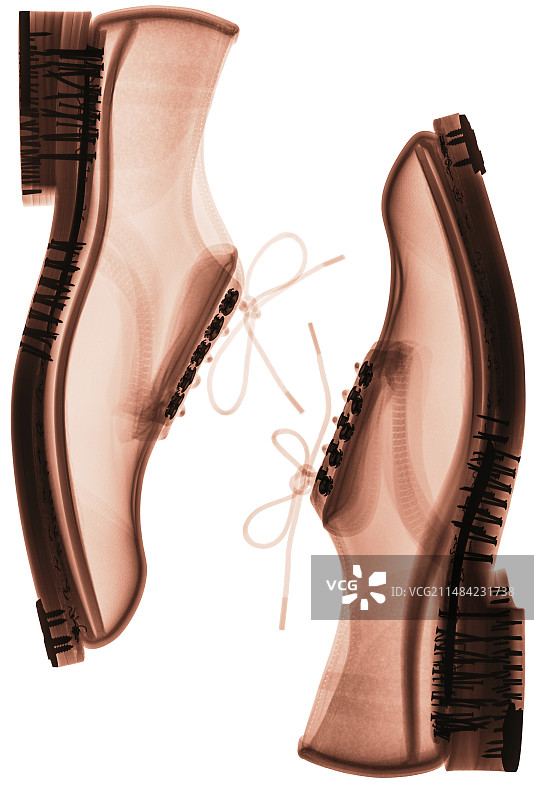 鞋子，X光图片素材