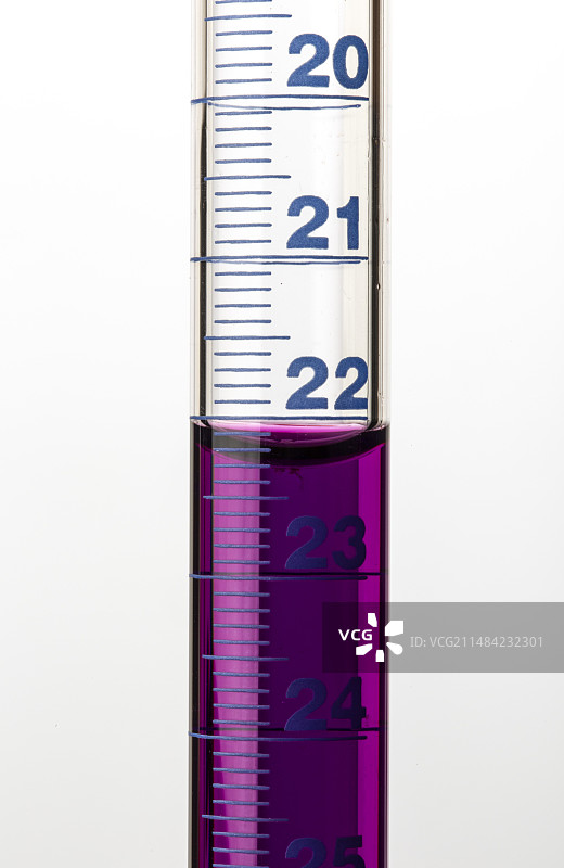 读取高锰酸盐滴定管读数图片素材