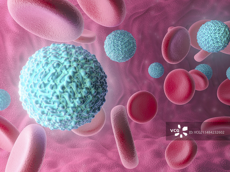 血液中寨卡病毒插画图片素材