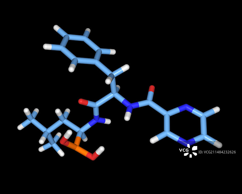 硼替佐米抗癌药物分子图片素材
