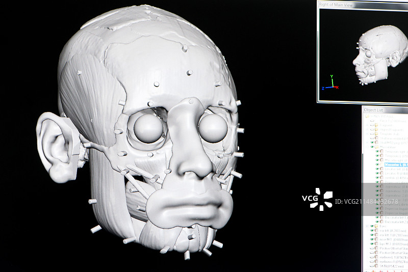 数字取证面部重建图片素材