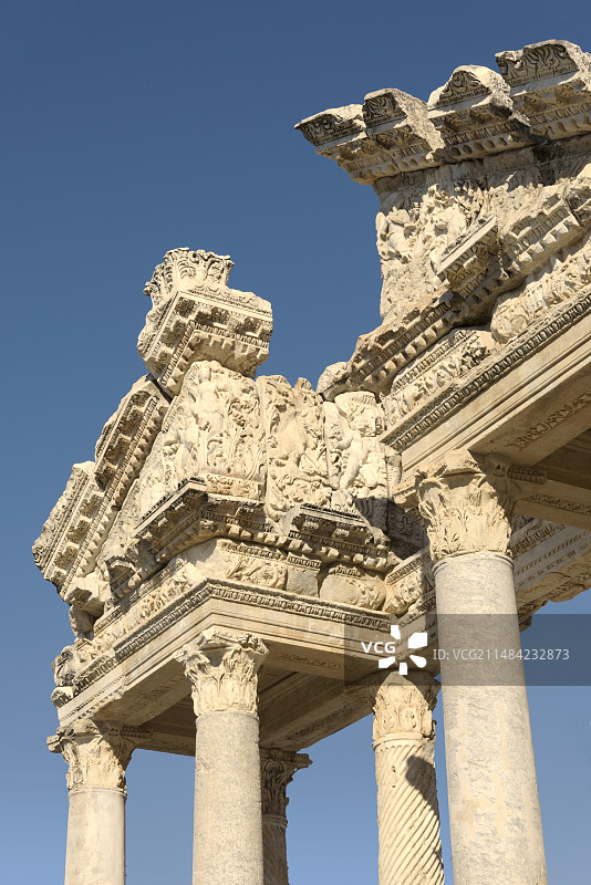 土耳其阿佛洛狄西亚的四柱门图片素材