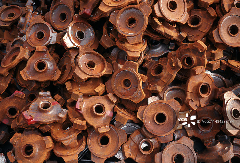 锈迹斑斑的齿轮图片素材