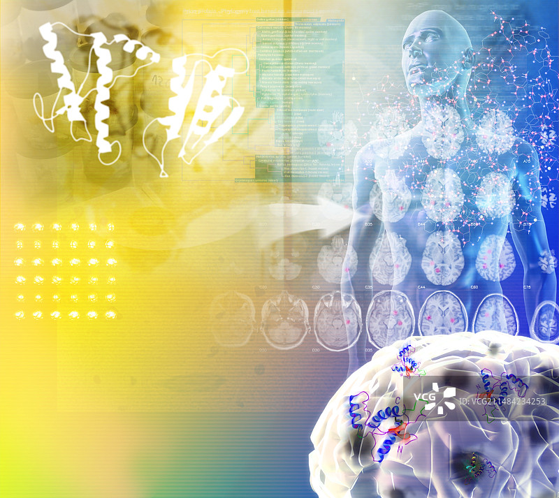 疯牛病合成图像图片素材