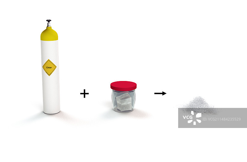 氯和钠盐图片素材