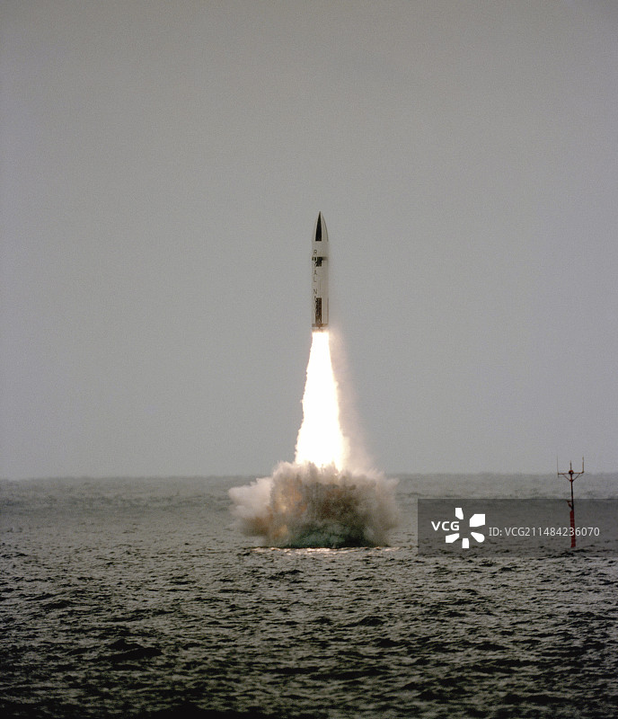 1983年北极星核导弹发射图片素材