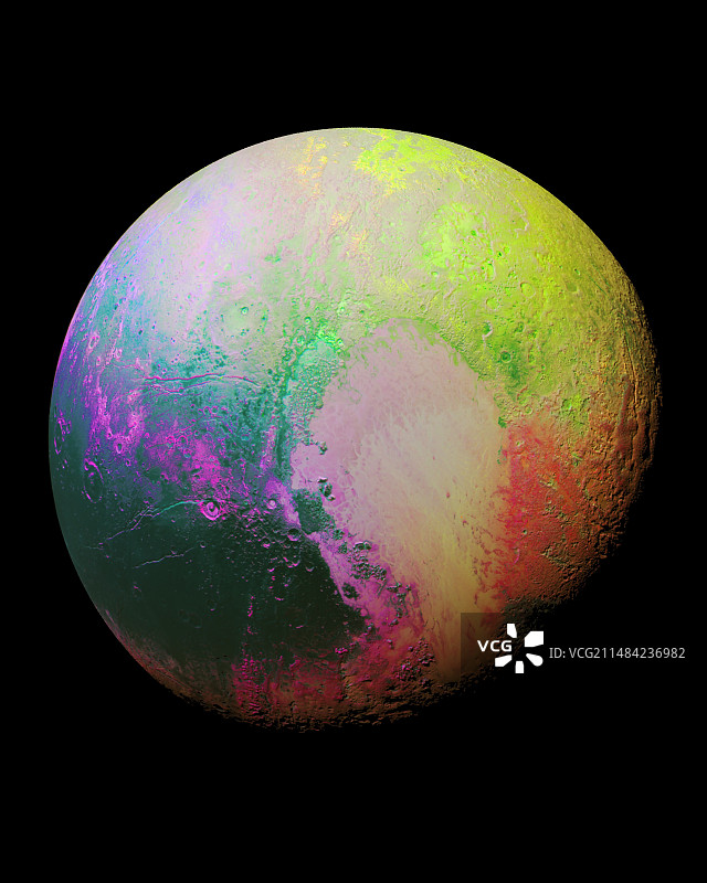 冥王星，“新视野号”图像图片素材