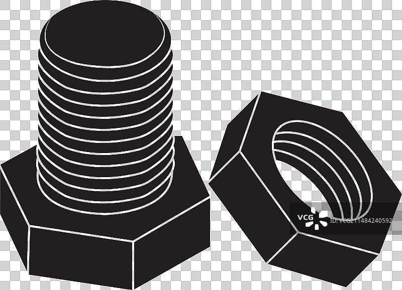 螺栓和螺母图标图片素材
