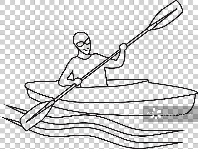 皮划艇运动标志图片素材