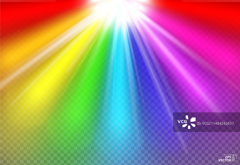 彩色发光背景图片素材