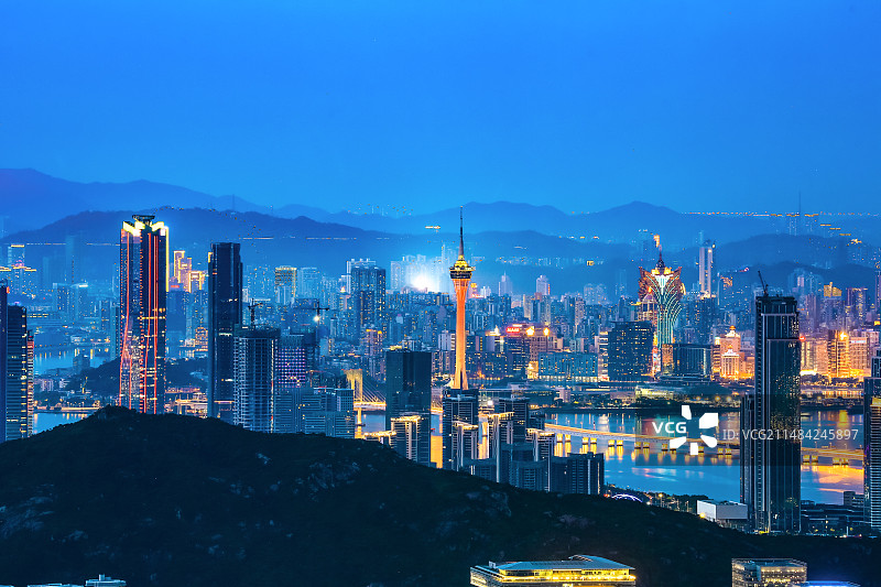 粤澳深度合作区-横琴与澳门图片素材