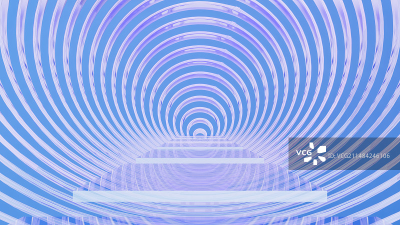 3d空间抽象科技未来风环形背景图片素材